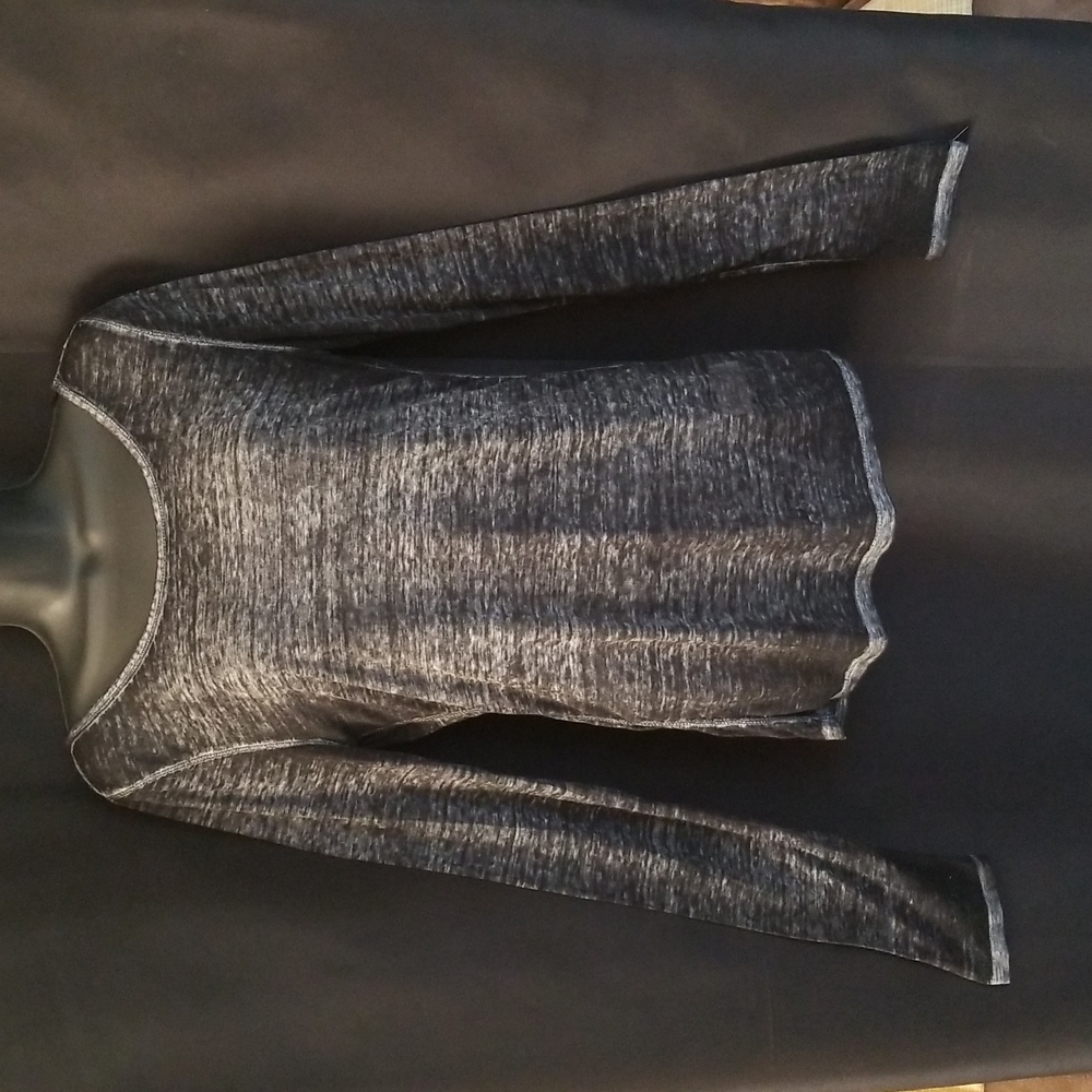 Aeropostale Black/Gray Burnout Long Sleeved Shirt